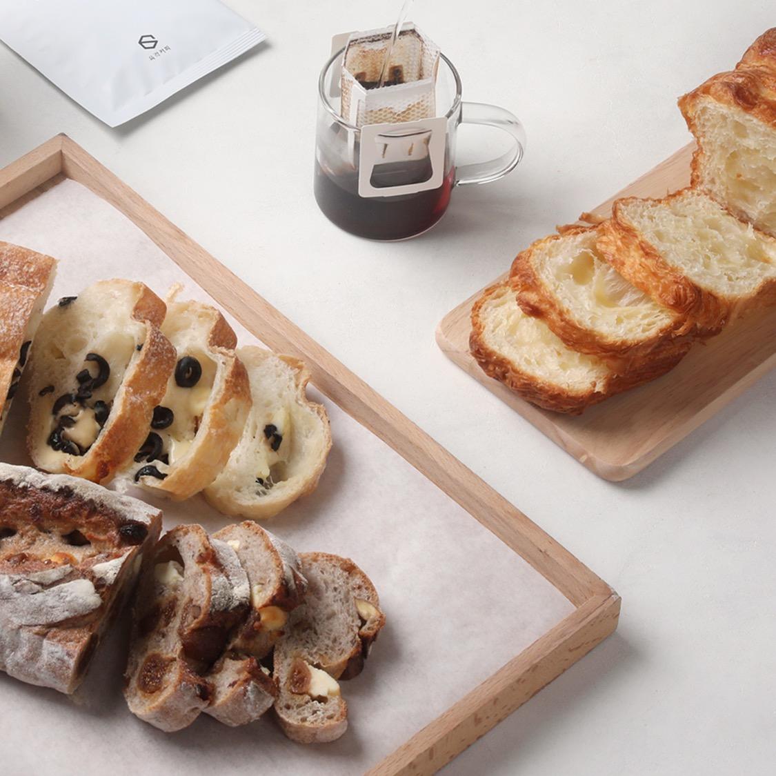 양인제과 건강 빵 3종 + 육각커피 드립백 2종 세트