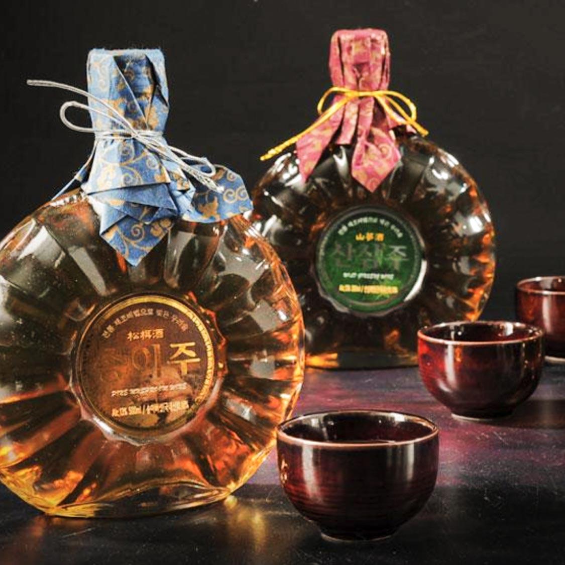 백운주가 전통주 백운명주 30호 선물세트(송이·산삼·상황버섯)