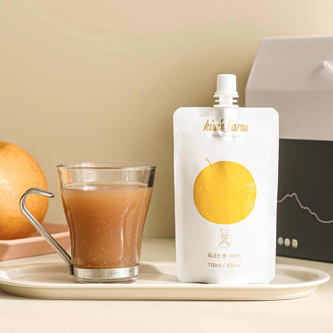 킴스팜 100% 착즙 배주스 24팩