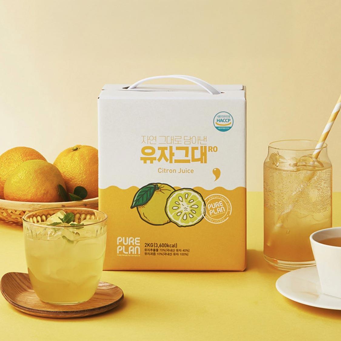 유자 그대로 2kg 3배이상 희석해서 마시는 유자원액